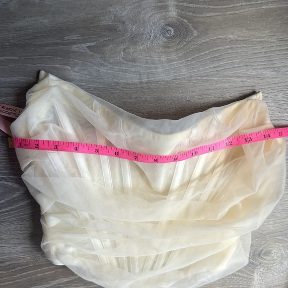 NEW House of CB Melinda Chiffon Draped Corset Top Small - Picture 7 of 13